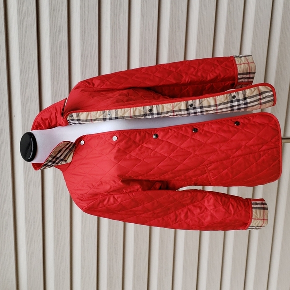 BURBERRY NOVA CHECK LINED QUILTED JACKET COAT